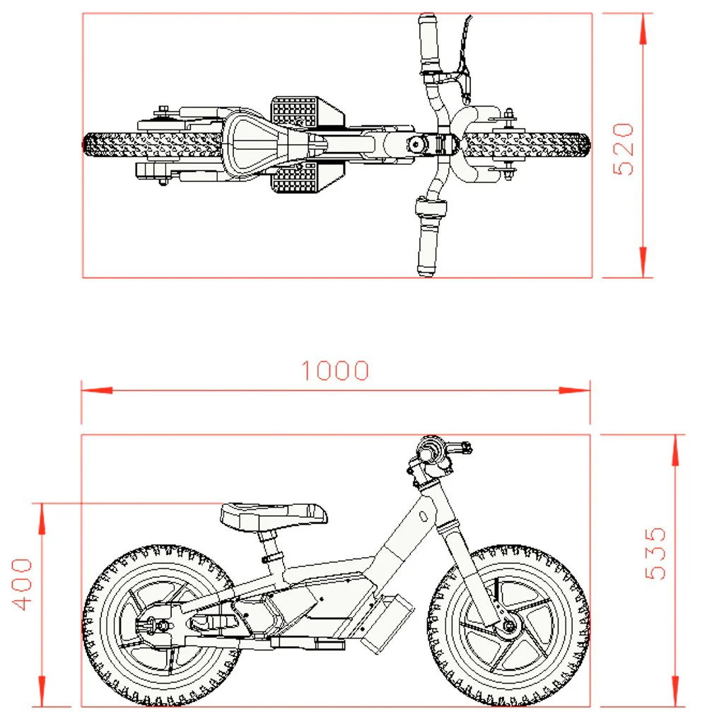 Wired Bikes - 12 Inch Electric Balance Bike - Image 7