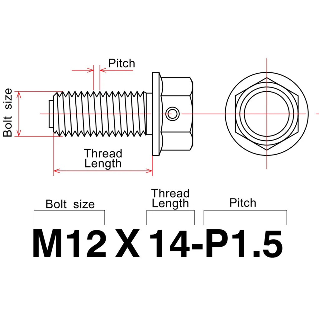 Zeta - M14 x 1.25 Blue Magnetic Drain Bolt - Image 3